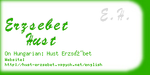 erzsebet hust business card
